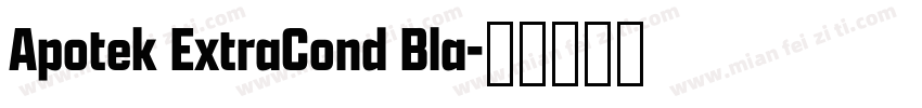 Apotek ExtraCond Bla字体转换